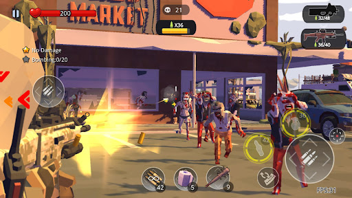 Campo de batalla zombi